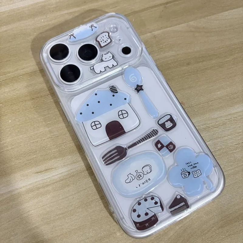 

Cute Cartoon Graffiti Cat Epoxy Stickers, INS Style 3D Decals for Phone Case, Tablet & Laptop Decoration