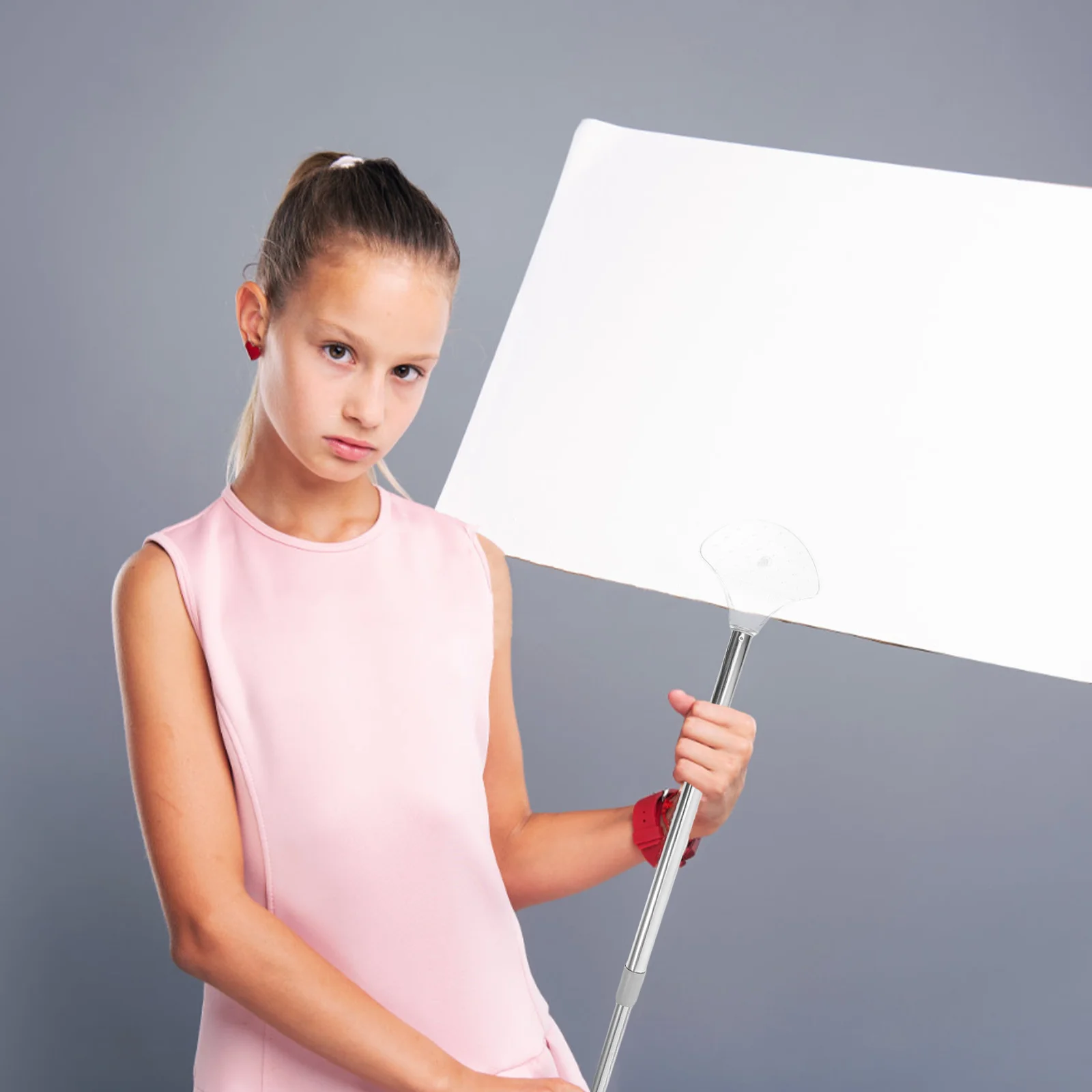 

Handheld Sign Holder Rod Stainless Steel Adjustable Portable For Sports Meetings Class Events Job Fairs Advertising Placards