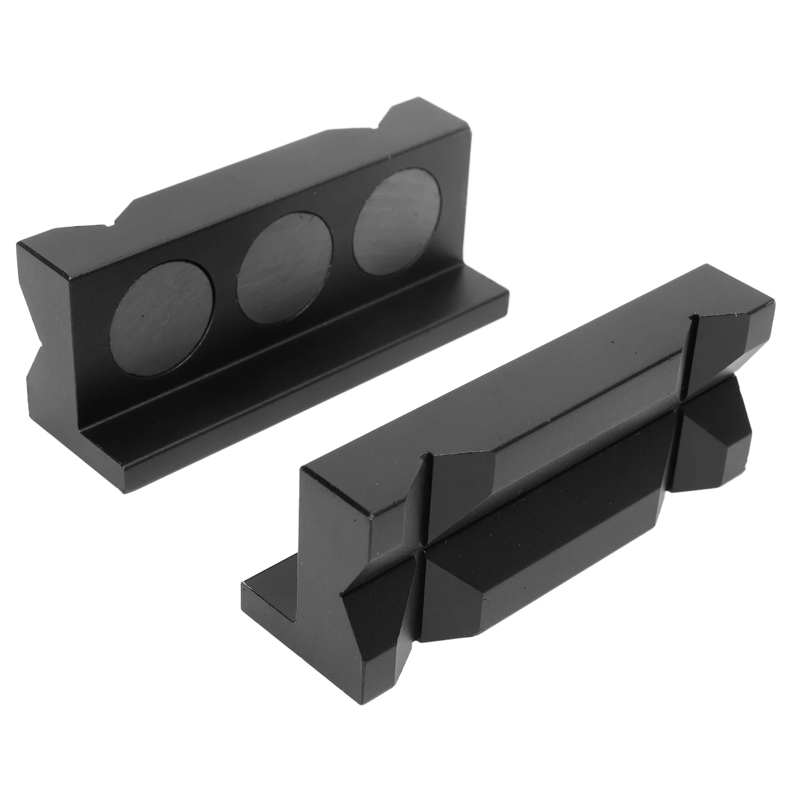 

Vise Block Tools Grooved Vise Pads Magnetic Sturdy Aluminium Alloy for Maintenance