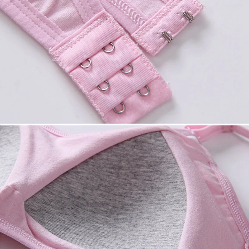 Adjustable Cotton Training Bra for Kids Girls Breathable Vest Teens Underwear Children Bras for 11 12 13 14 15 16 Years Old