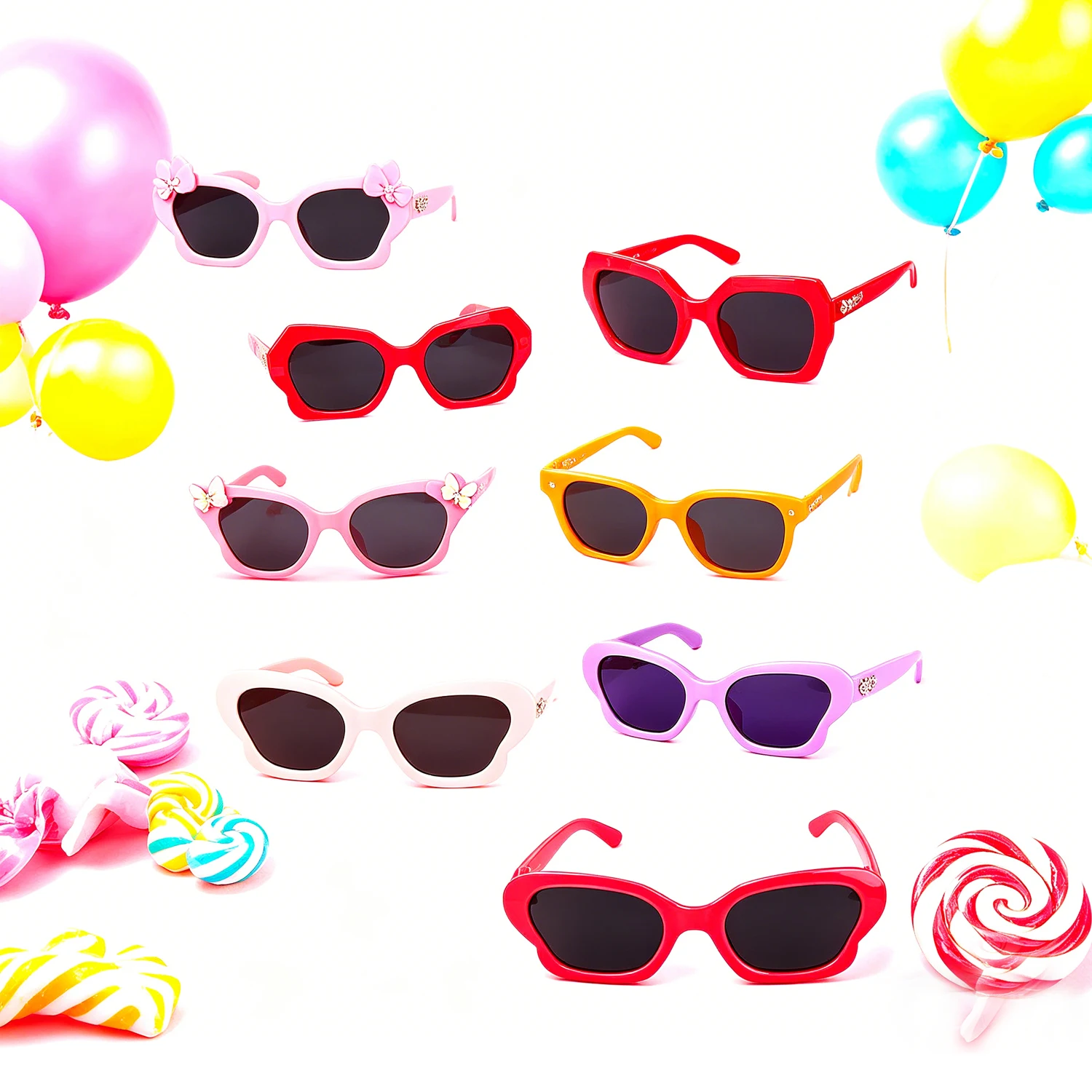 Cute Doll Sunglasses Mix Styles Mini Eyewear for 18 Inch American & 43cm Reborn Baby Newborn,OG Girl Dolls Dress-Up Accessories