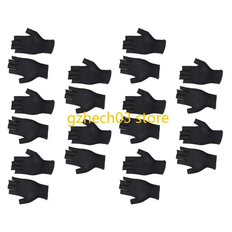 G2AC Breathable Soft Stretchable Cotton Fingerless Gloves Adapting to Various Hand Shapes for All Day Comfort in Daily Use