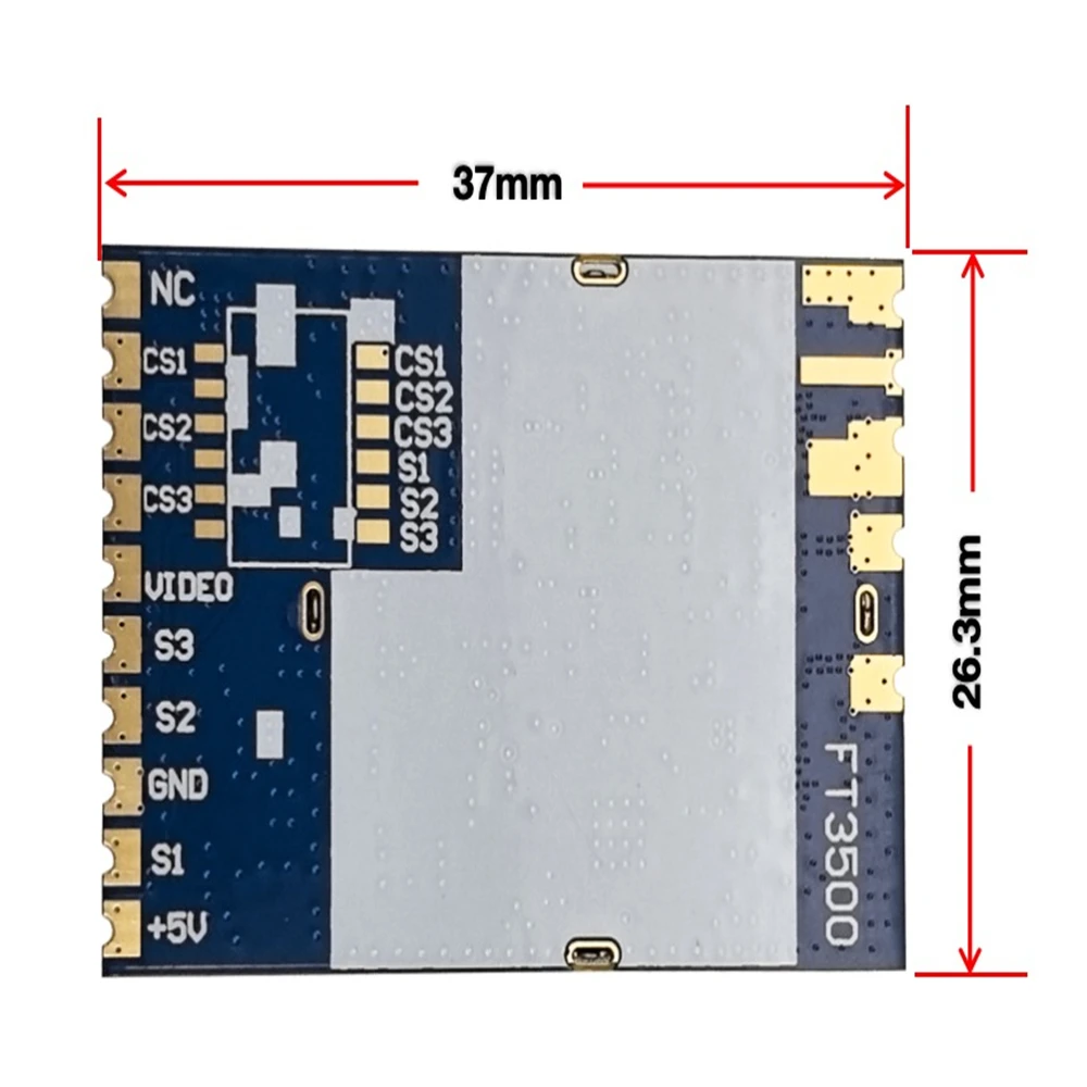 FT3500 3.3 جيجا هرتز VRX 64CH FPV التناظرية وحدة استقبال الفيديو اللاسلكية 3060 ميجا هرتز-3500 ميجا هرتز ل FPV كوادكوبتر RC سيارات #6