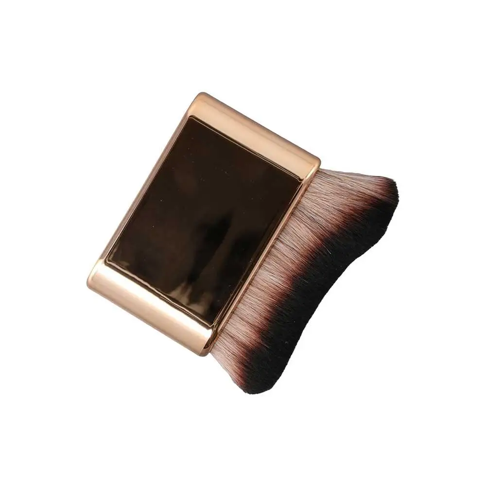 فرشاة مكياج محمولة لمستحضرات التجميل، فرشاة كابوكي احترافية لبودرة أحمر الخدود على شكل موجة، فرشاة كريم أساس سائلة كبيرة للنساء