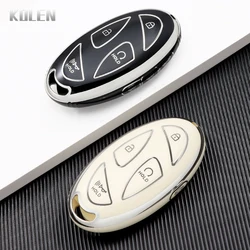 New TPU Car Remote Key Case Cover Shell For Hyundai IONIQ 6 New Grand Prix GN7 Kona 5 7 Buttons Protected Holder Keyless Fob Bag