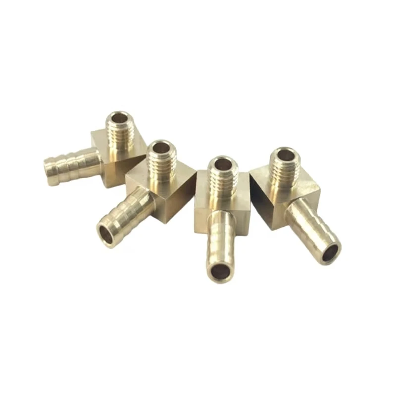 Custom brass precision CNC machining valve fittings for mechanical/hydraulic system fittings