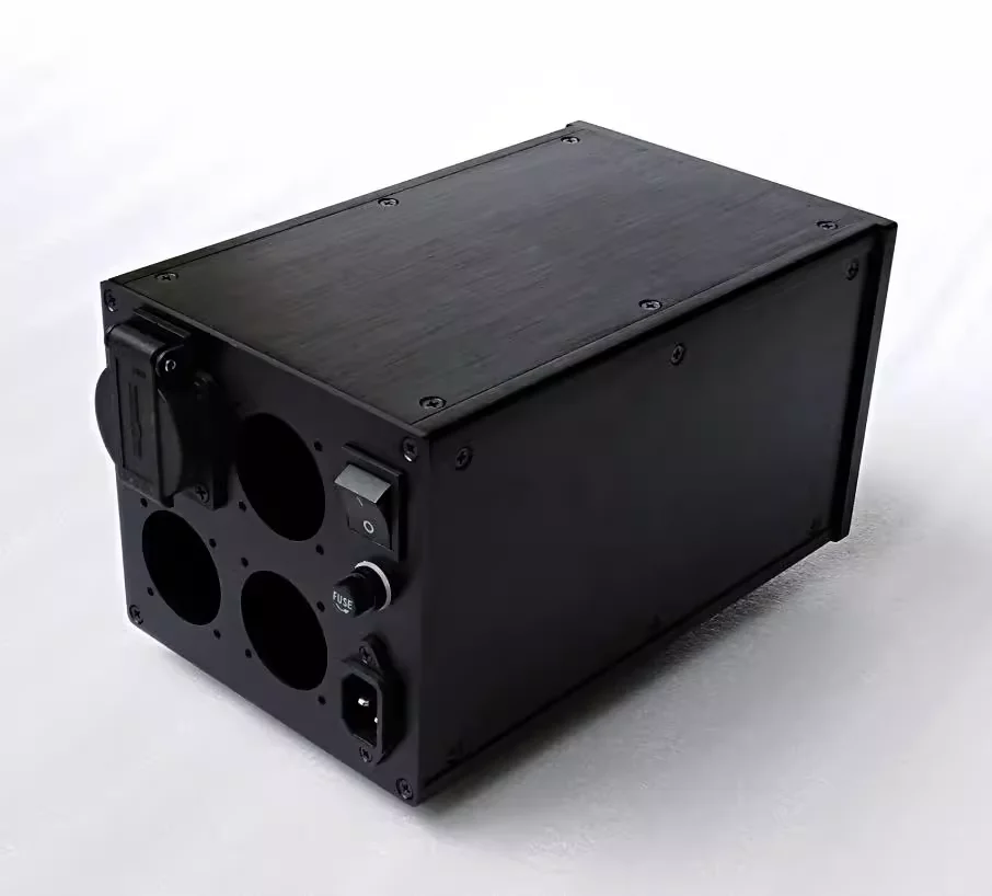 Multifunction Aluminum Power Supply Case European Standard Chassis Audio Isolated Aluminum Enclosure CNC