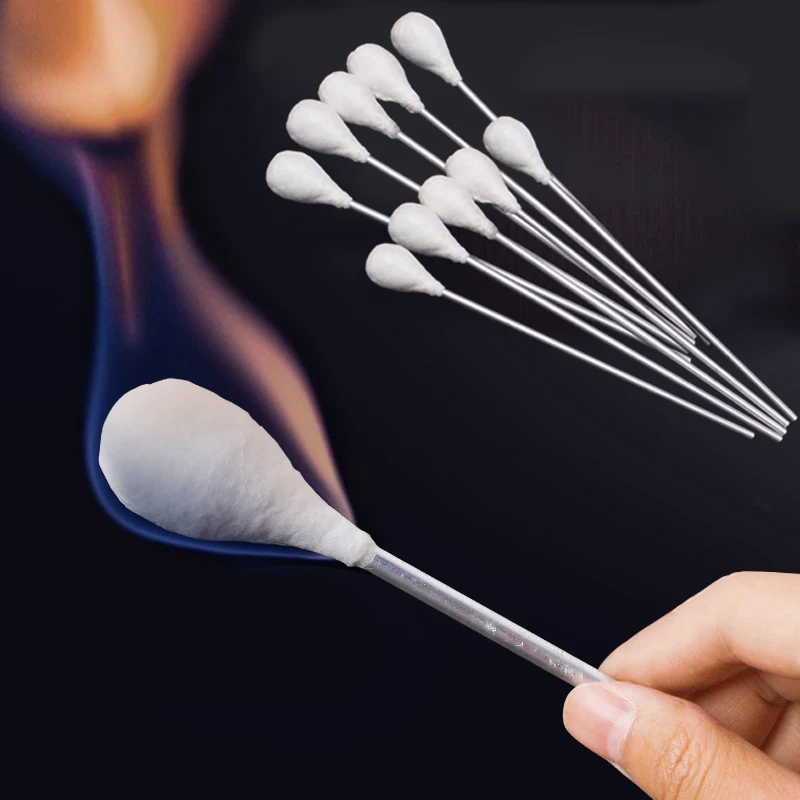 Massage Vacuum Cupping Alcohol Ignition Stick Cupping Ignition Rod Cotton Stick Beauty Salon Stainless Steel No Contian Alcohol