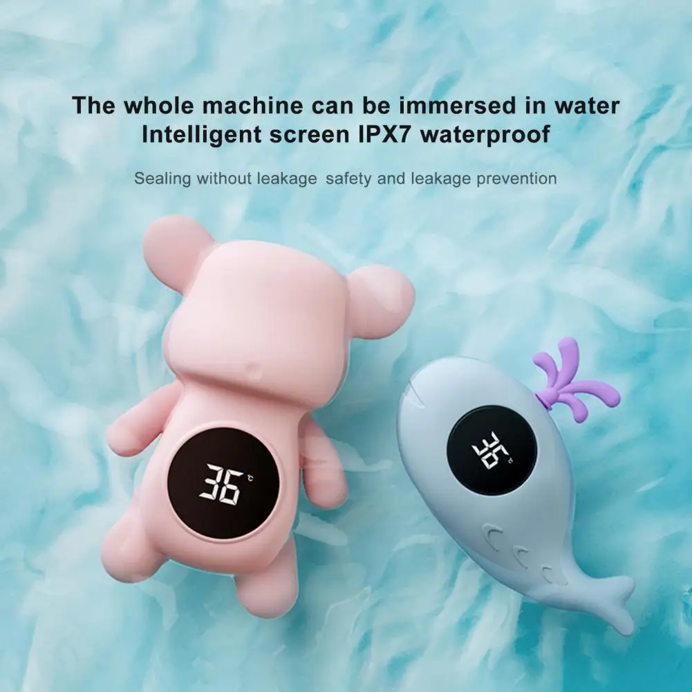 Creative Vivid Color Baby Water Thermometer Built-in Batteries Baby Bath Water Thermometer Show Water Temperature