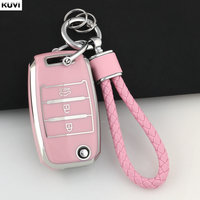 New TPU Car Key Case Cover Shell Fob for KIA RIO 3 K2 K3 K4 K5 Sportege Picanto Optima Soul Ceed Sorento Forte Stinger Cerato