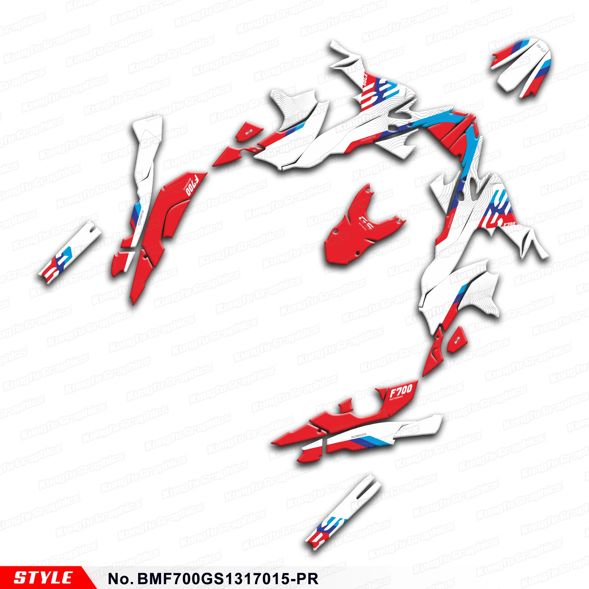 

Комплект графических наклеек JY RACING в комплекте для F700GS 2013 2014 2015 2016 2017, украшение, номер стиля. BMF700GS1317015-PR