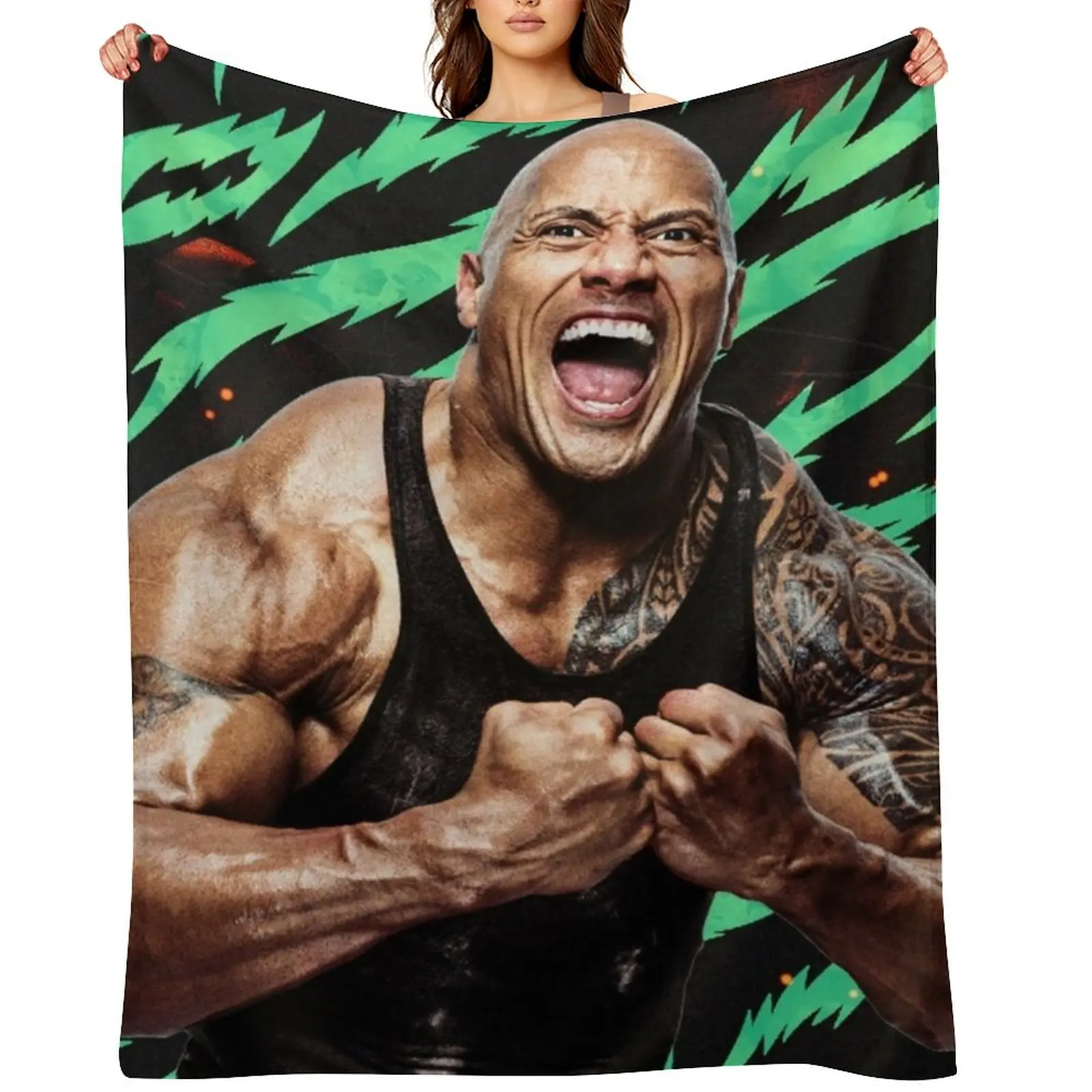 dwayne johnson Throw Blanket Polar Luxury blankets ands for babies Blankets