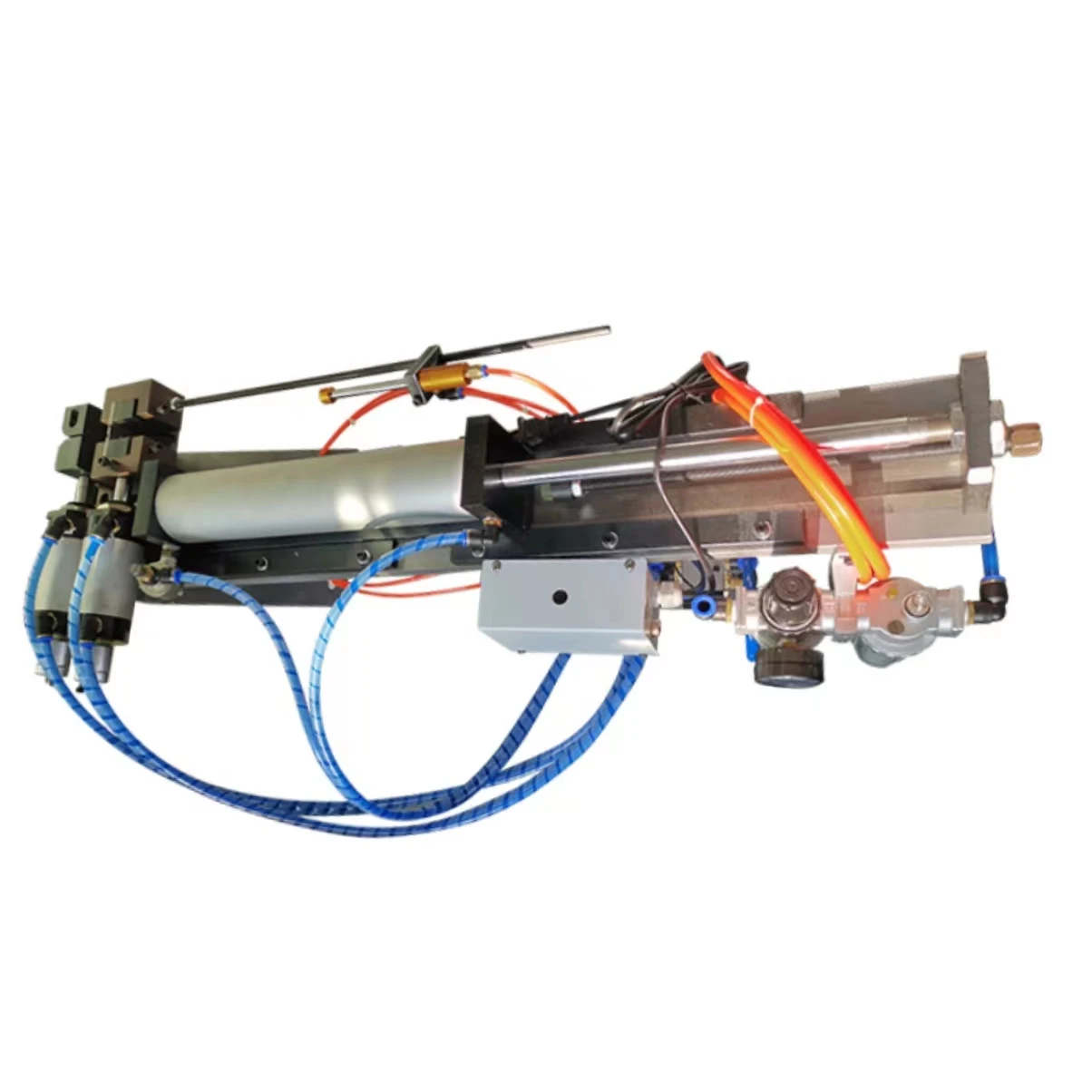 

330 peeling machine Dual acting cylinder with unique sliding seat pneumatic and electrical control