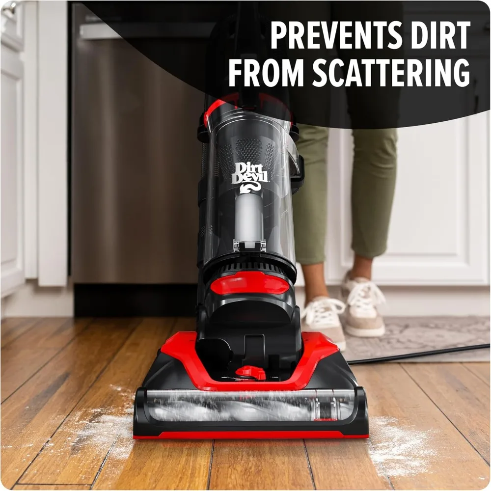 Multi-Surface Extended Reach+ Upright Bagless Vacuum Cleaner for Carpet and Hard Floor, Powerful, Lightweight