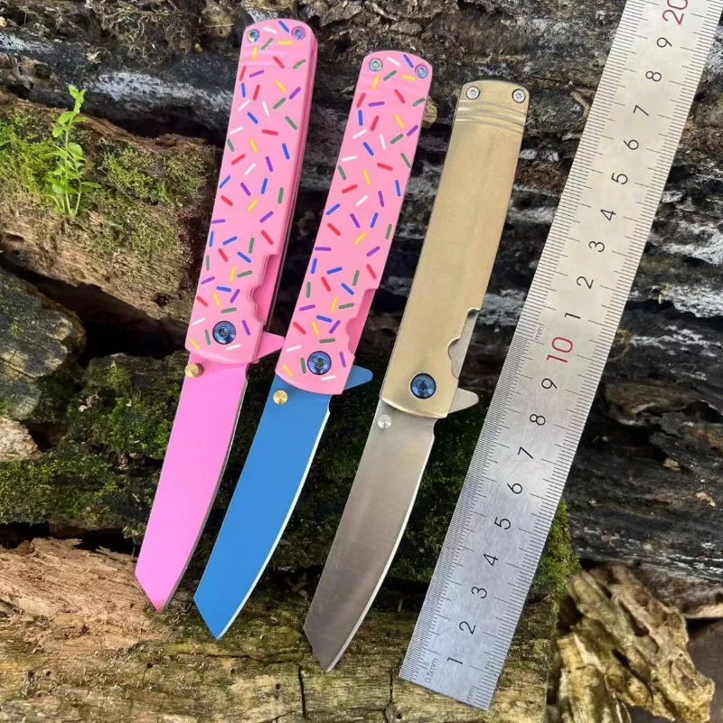 

Self-defense Donut Folding Outdoor Camping Outdoor Long-lasting sharp Knife Folding Knife Fruit Utility Knives EDC Tools
