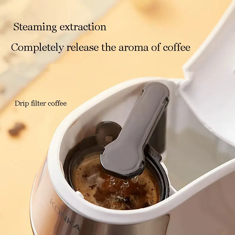 Coffee Machine Fully Automatic Household Coffee Machines Office Mini American DripCoffee Machine