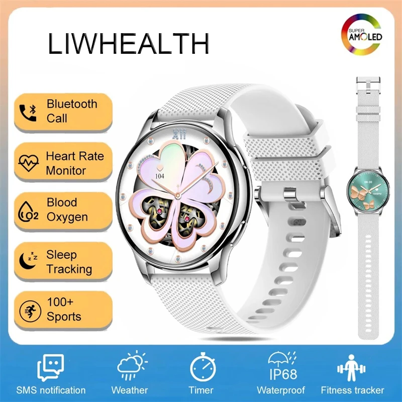 

Fashion women's smartwatch bluetooth call smart watch 1.32" AMOLED fashion smart watch Health fitness SpO2 Heart Rate monitor