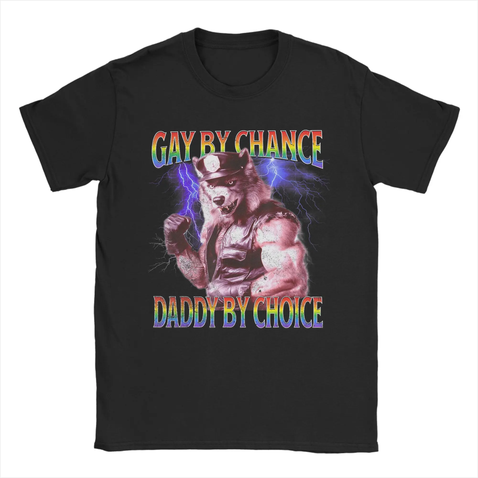 Casual T Shirt Summer Unhinged Gay Pride Hippie T-Shirts  Cotton Tee Shirt for Couple Awesome Custom DIY Short Sleeve Top Tees