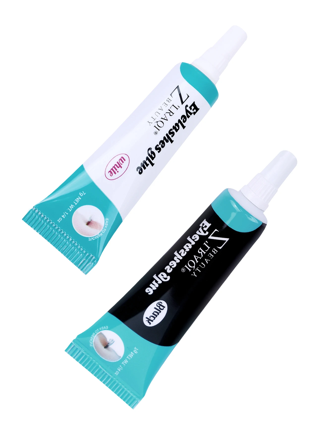 One set of black and white false eyelash glue waterproof and sweat resistant quick drying eyelash glue grafted eyelash glue