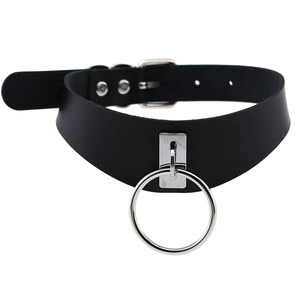 DIEZI Vintage Süße Kühle Hip Hop Niet Halsband Halskette Harajuku Gothic Club Schwarz PU Leder Kragen Drehmomente Halskette Schmuck
