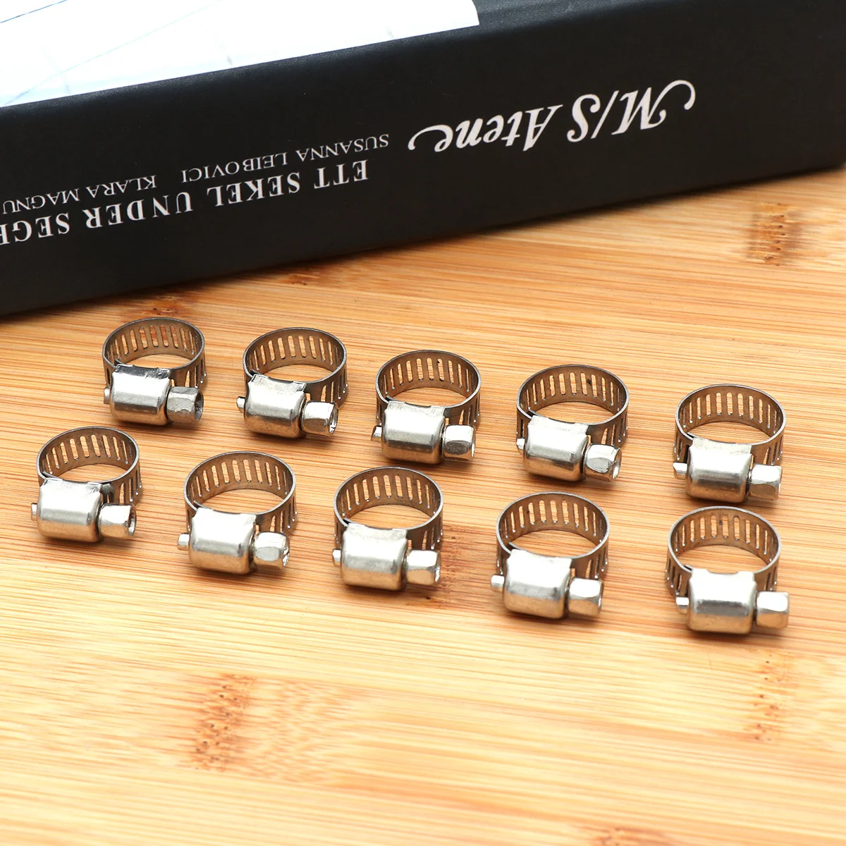 

Hose Clamp Stainless Steel Throat Kit Tool Assortment on Rod Holder Plumbing Tools