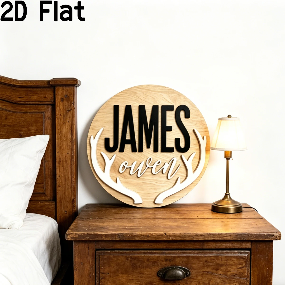 Custom Round Wooden Name Sign,Party Decor,Home Decor,Plaques,Photo Props,DIY Paintable,Valentines,Christmas,Halloween,Name Sign