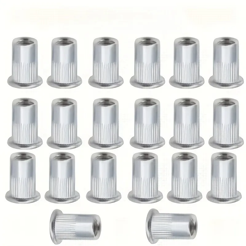 26 pcs M5 Rivet Nuts, Easy Hammer Installation and Corrosion Resistant, ideal for Thin Panel Mounting, Multipurpose