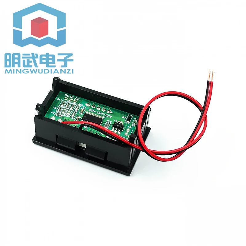 Two-wire DC Voltmeter Head 0.56 Inch LED Digital Voltmeter DC4.5V-30.0V Reverse Connection Protection
