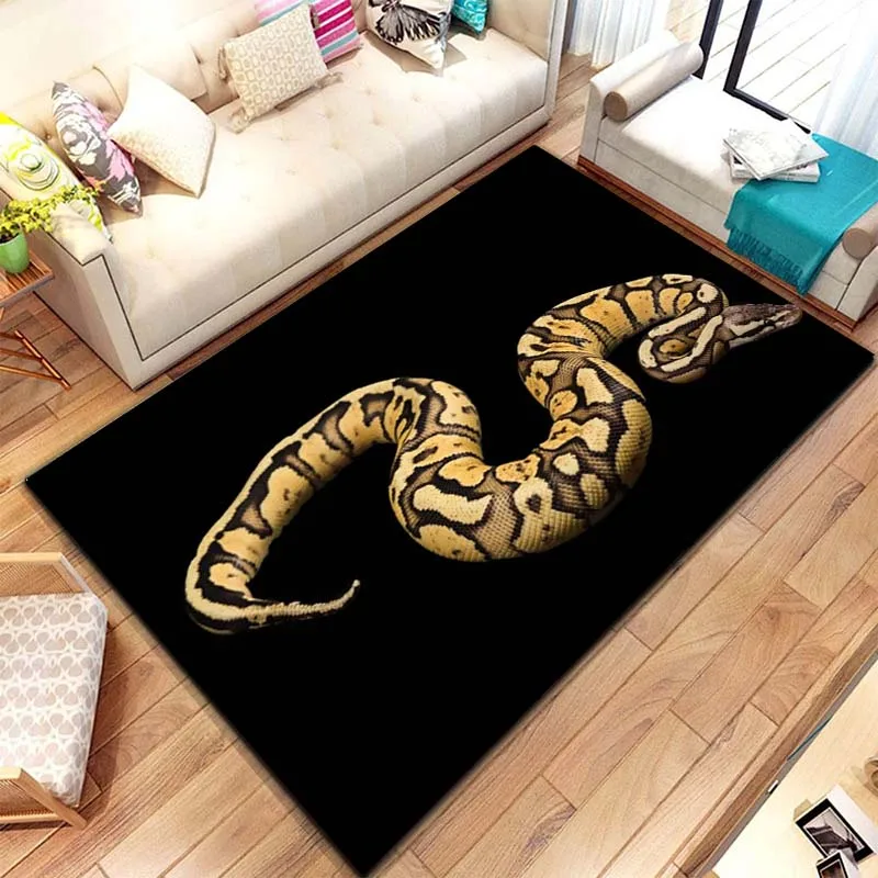 

15 Sizes Gothic Horrible Snake Pet Area Rug,Carpet for Living Room Bedroom Sofa Doormat Kitchen Decor,Non-slip Floor Mat Gift