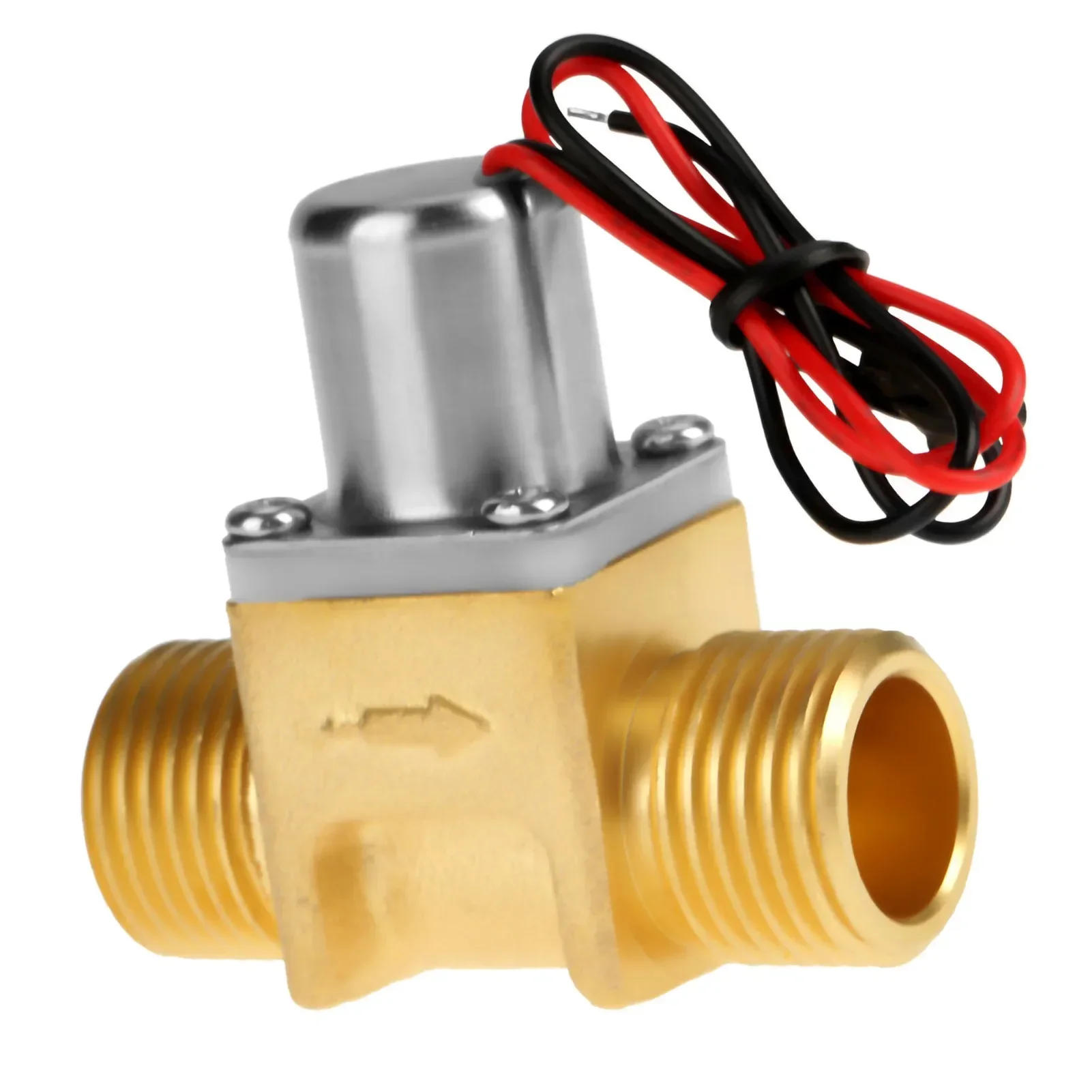 DC 4.5V 1/2" Water Flow Pulse Electromagnetic Valve Brass Solenoid Valve