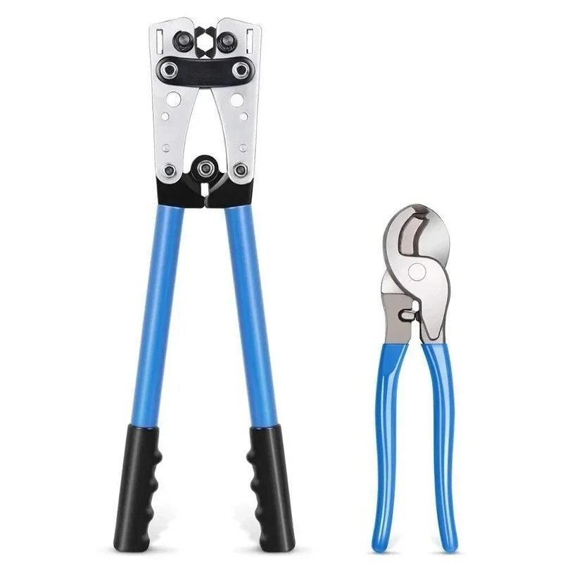 HX-50B cable crimpercable crimping tool wire crimper hand tool set ratchet terminal crimp pliers for 6-50mm² 1-10AWG HJ130