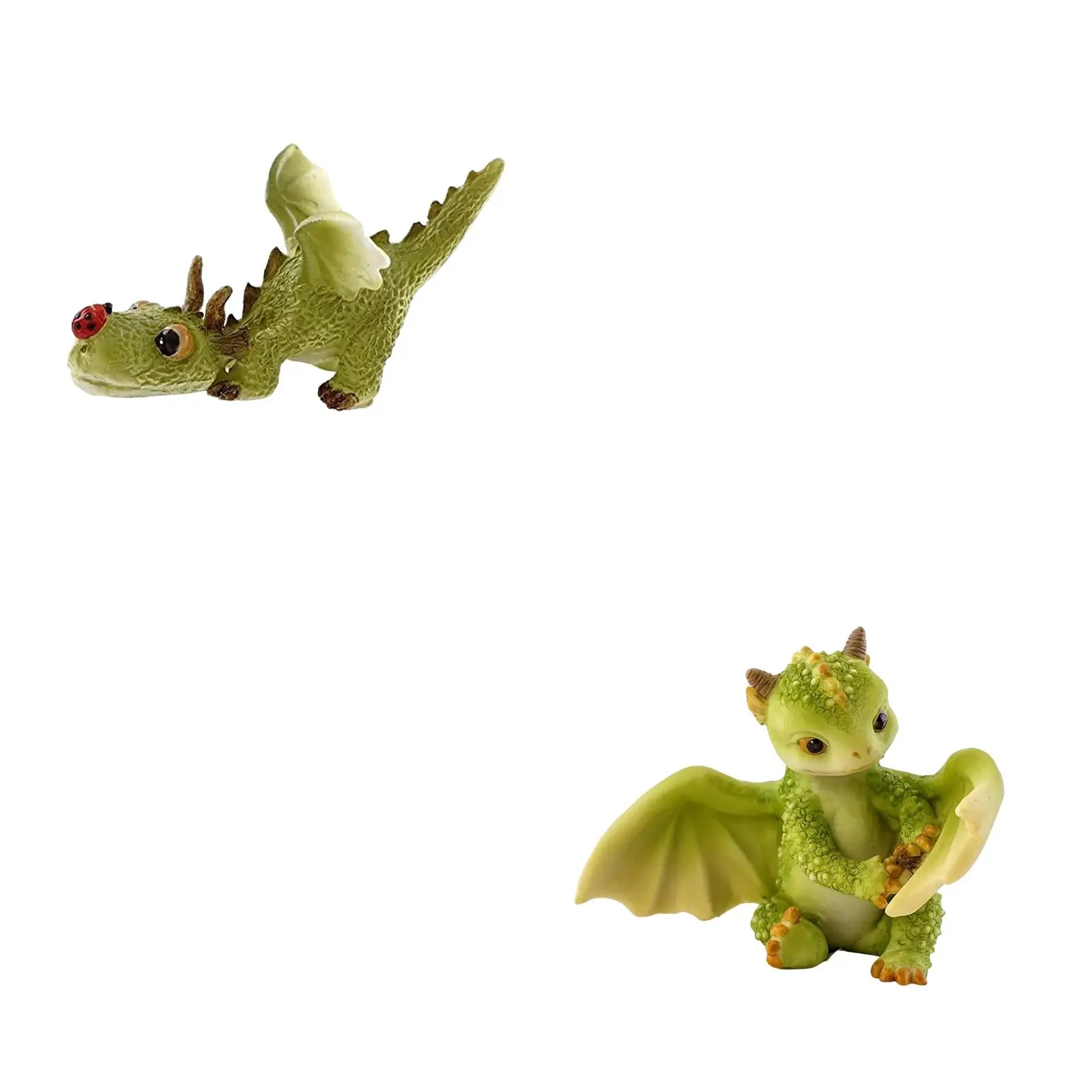 

Miniature Fairy Garden Decor Outdoor Realistic Lawn Art Crafts Dragon Statue