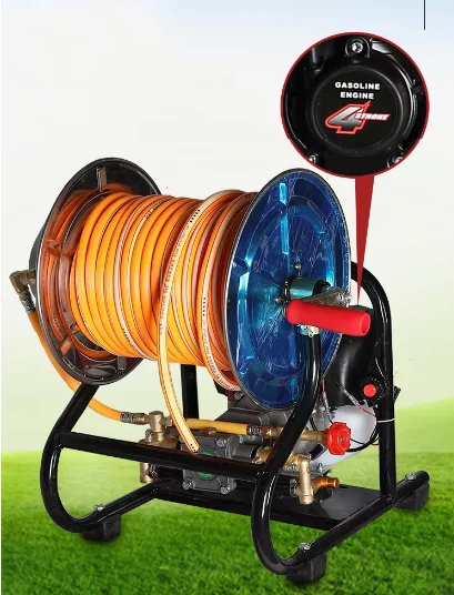 New 140F Four-stroke Electric Sprayer Roll Tube Integrated Garden Fruit Tree Disinfection Flushing Pump Sprayer