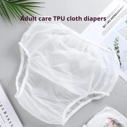 TPU Waterproof Incontinence Underwear for Elderly, Leak-Proof Plastic Pants, Adult Diaper Cover, Anti-Leak Protective Briefs