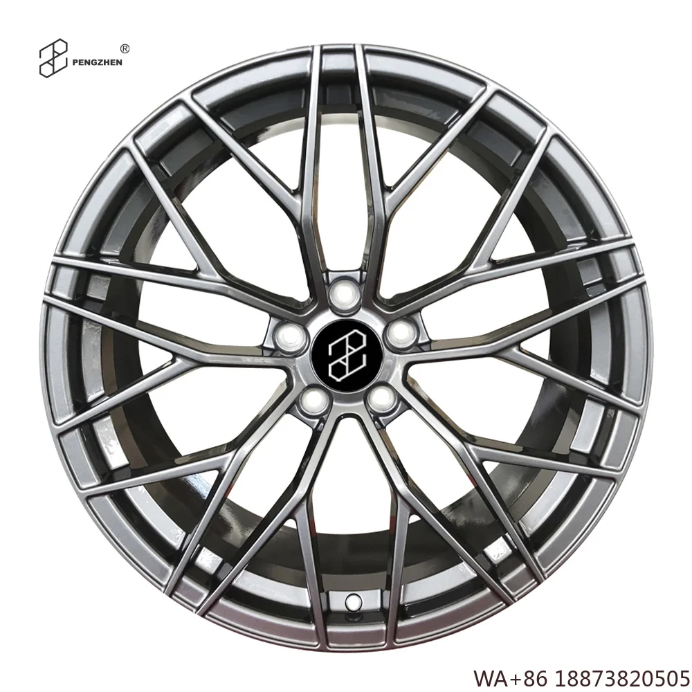 For  Custom Powder Coating Gloss Dark Gun Metal Grey Multi Spoke Forged Alloy 20 21 22 23 Inch Alloy Wheels Rims for Bentley