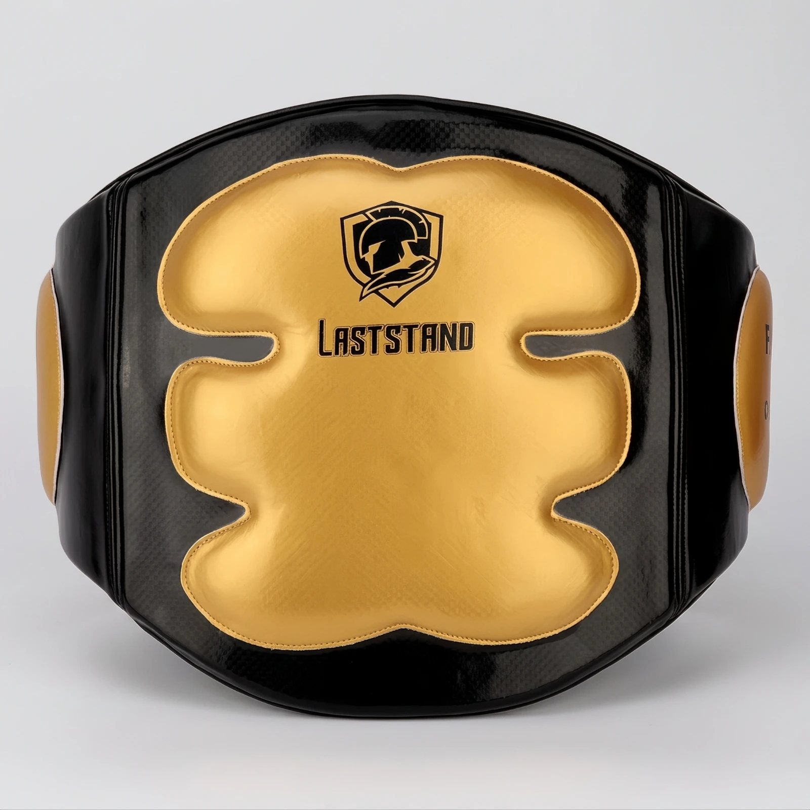 Boxing Waist Target Pad Contoured Belly Pad Body Protector Synthetic Leather Waist Protector with Belt Heavy-Duty for Coaches