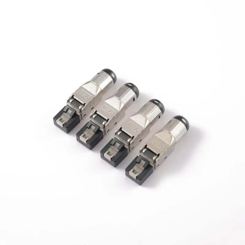1Pc RJ45 Shielded Toolless Modular Termination Plug RJ45 Cat8 Cat7 Cat6A Connector 2000MHz 40G LAN Cable For 22AWG-24AWG-F(x)