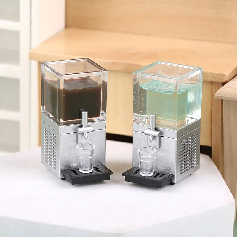 1:12 Dollhouse Miniature Juice Machine Cup Set Coffee Machine Mixer Machine Model Kitchen Doll Electrical Appliance Model Toys