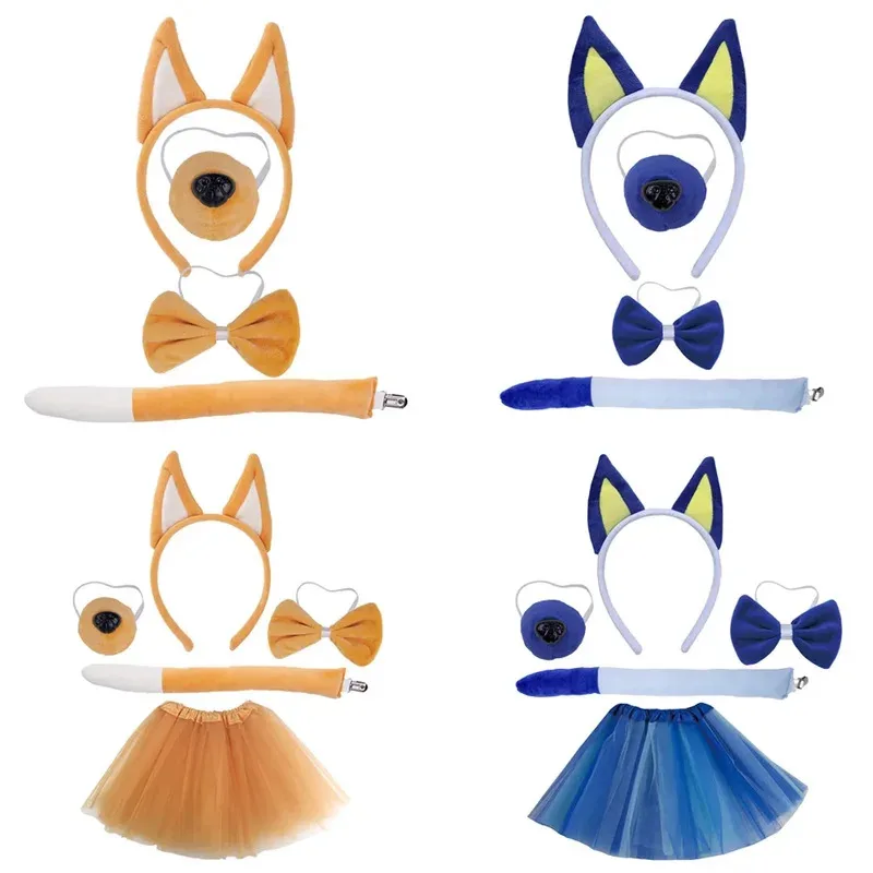 

asdh8@Shepherd Dog Costume Accessories Farm Animal Dress Up Headband Skirt Tutu TailCOSda@
