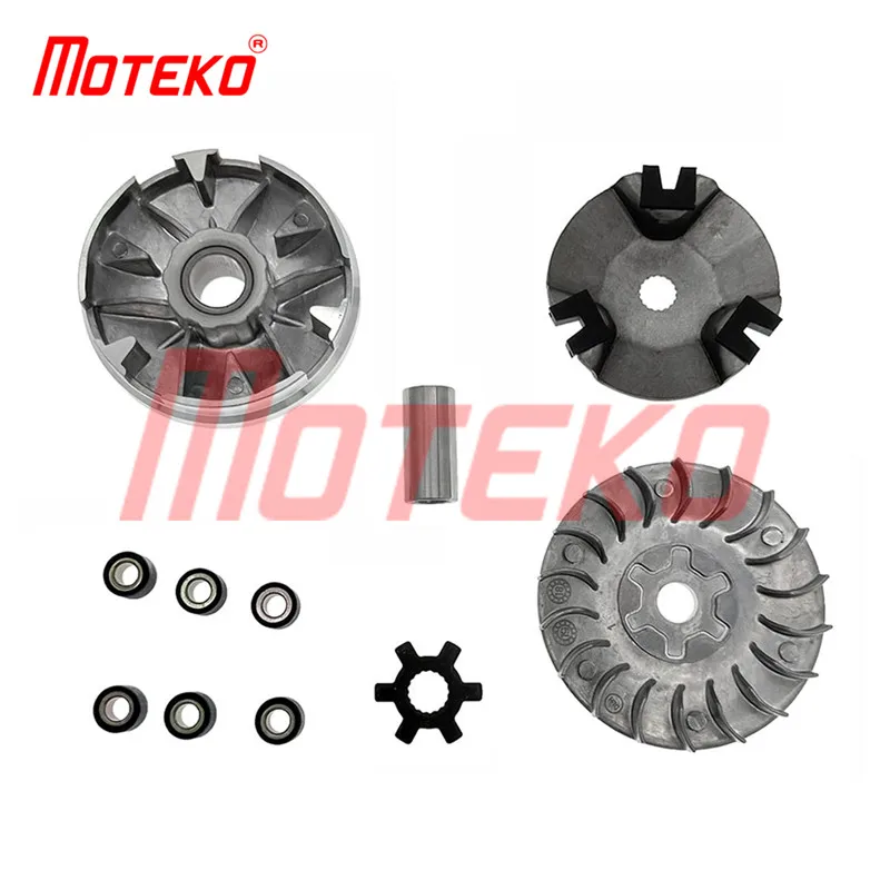 

BX16100103 RACING CVT FRONT VARIATOR CLUTCH KIT 13MM HOLE WITH ROLLER WEIGHT DRIVE PULLEY FOR YAMAHA JOG50 BWS50 MBK BOOSTER50