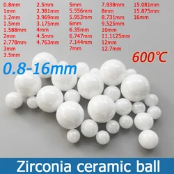 1/10/50szt Cyrkonia Ceramiczna kula Dia 0.8mm 1.2 1.5 1.588 3.5-16mm G10 Precision ZrO2 Ceramiczne łożysko kulkowe Gładki okrągły koralik kulkowy