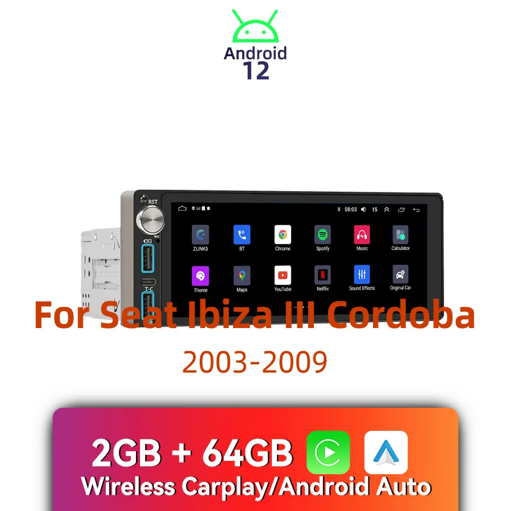 Wireless Carplay Autoradio 6.86