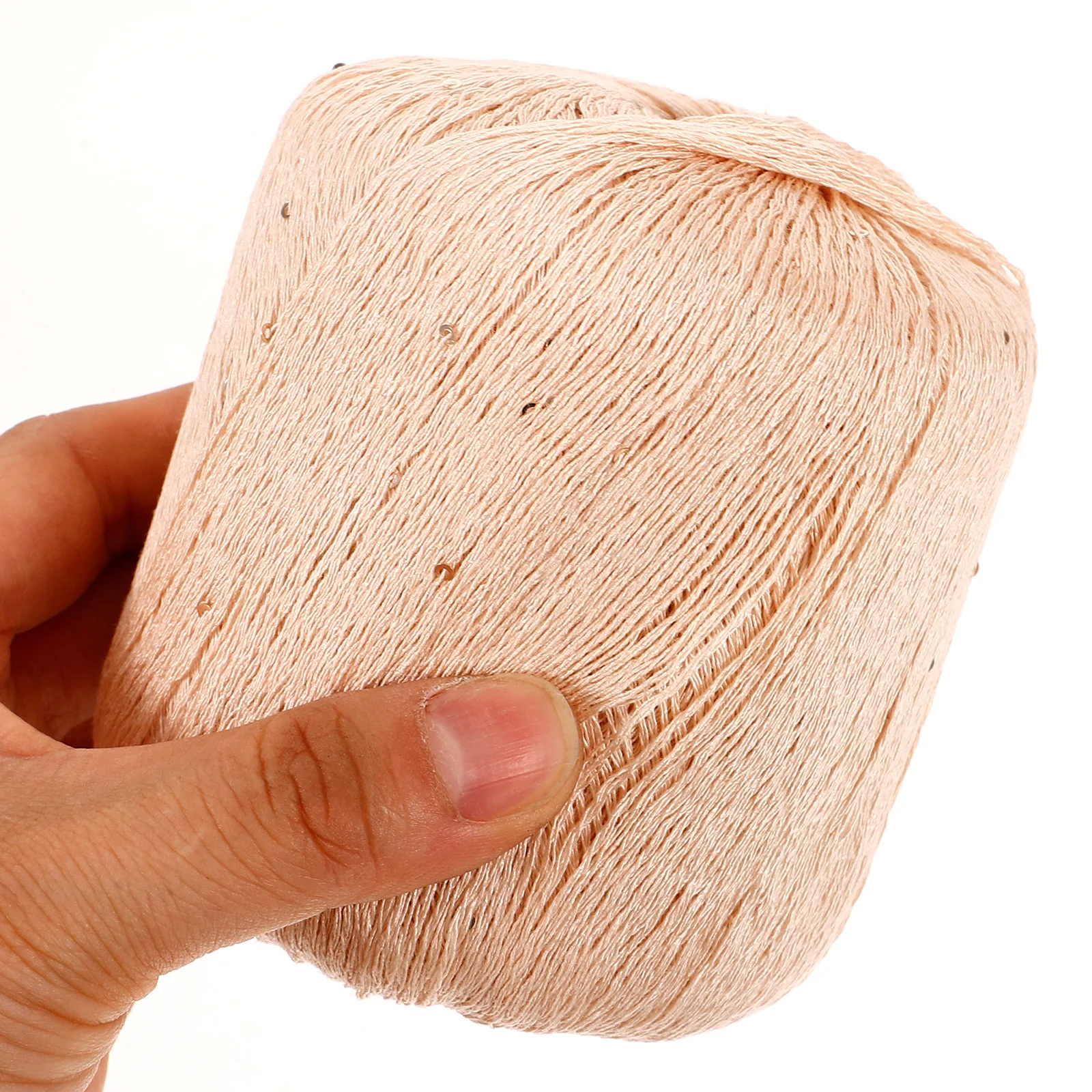

Sequin Line 02m Camel Chunky Yarn for Crochet Blanket Crafts Soft Lace Wire Braided DIY Multi function Knitting Friendly Skin