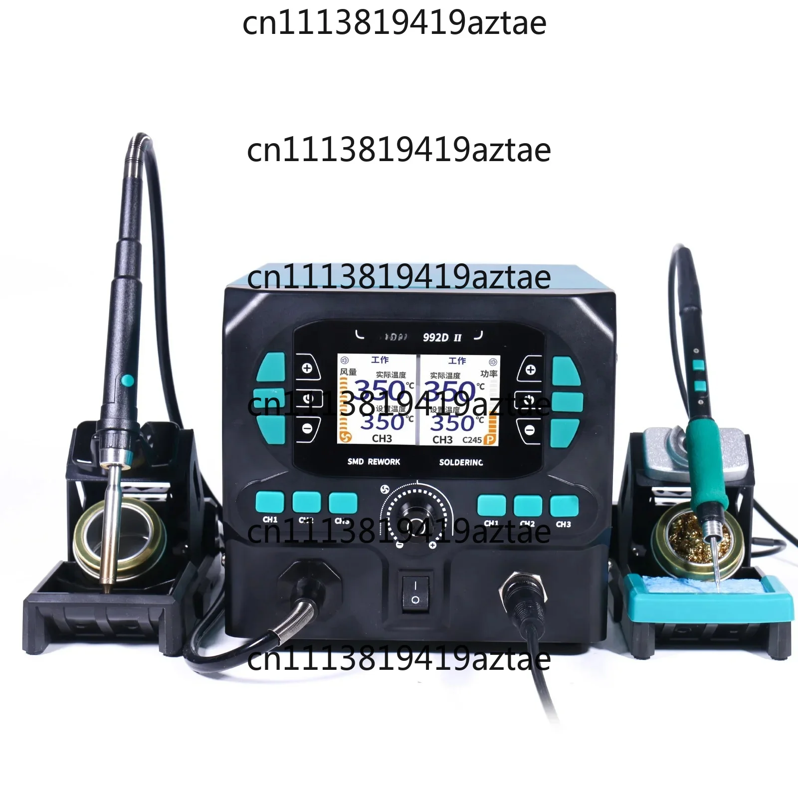 2 In 1 Precision Repair Station Model 992D-II Dynamic LCD Hot Air Tool Matched C210 Soldering Iron