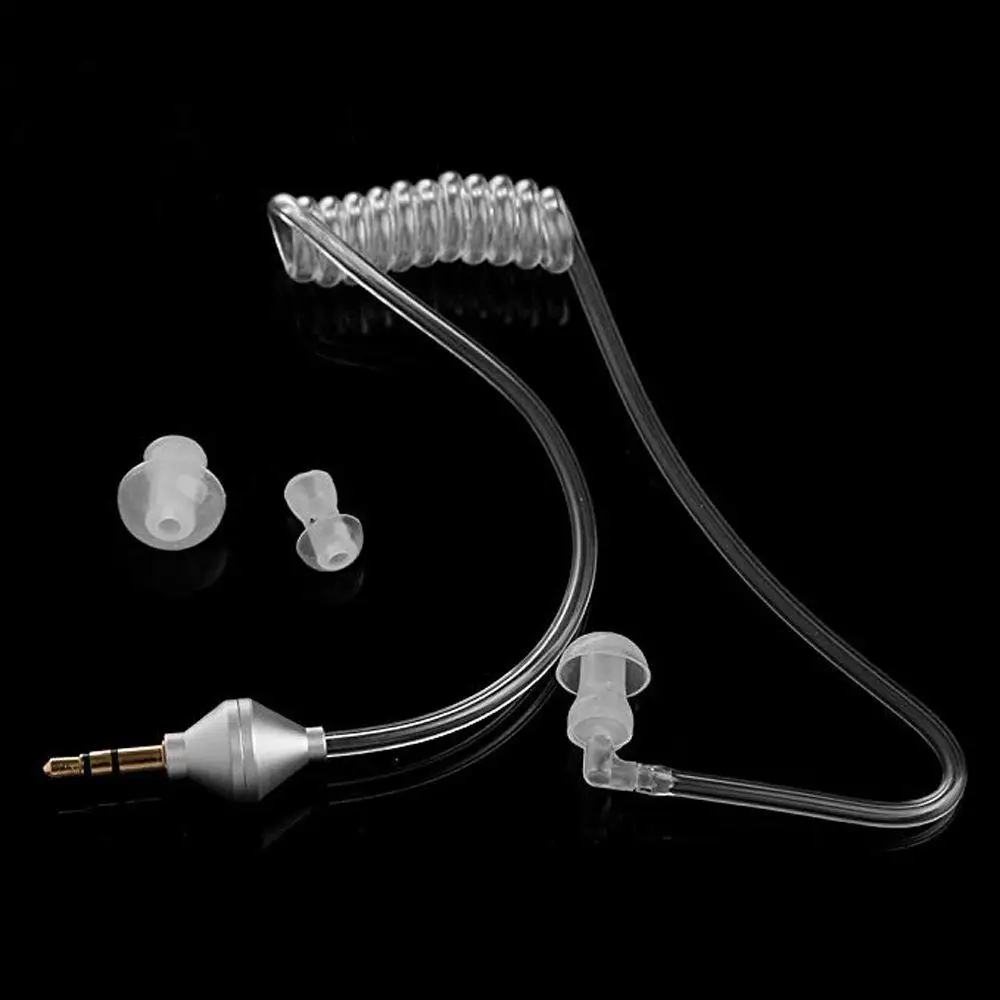 

Coiled Cables Air Tube Stereo Mono Earphone Headset Anti-radiation Headphone