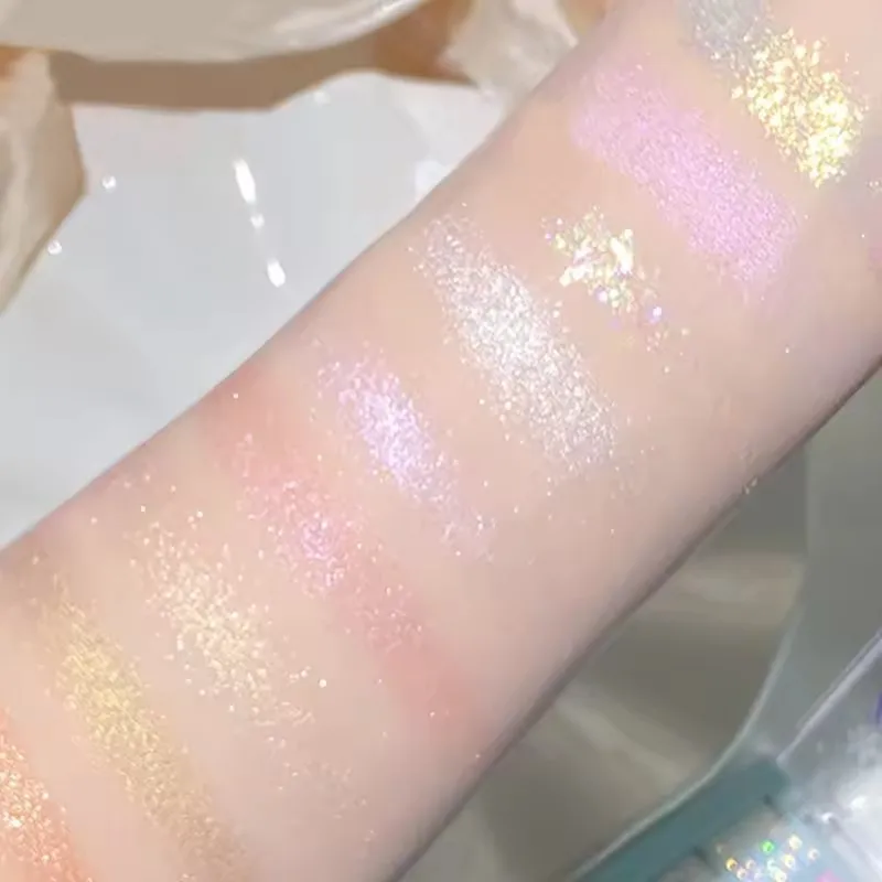 9 Colors Glitter Snowflake Eye Makeup Palette Dream Girl Pearly Eye Makeup Matte Matte Highlights Cool Tone Charming Eyes Makeup
