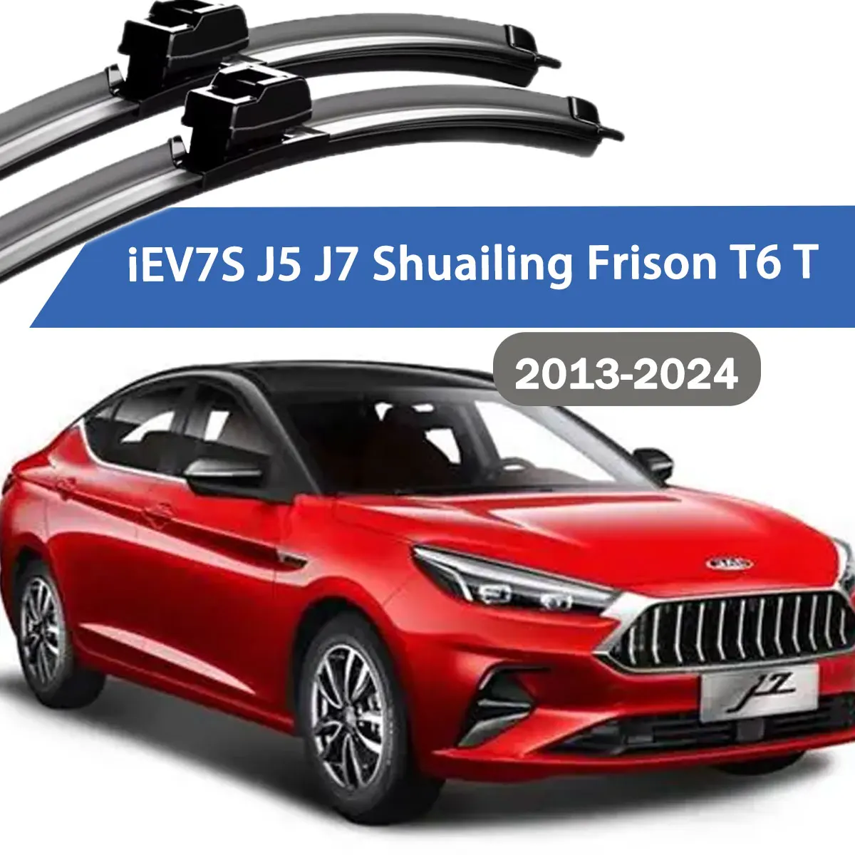 

Front Windshield Windscreen Wiper Blades Carbon Fibre Wipers For JAC iEV7S J5 J7 Shuailing Frison T6 T 2013-2024