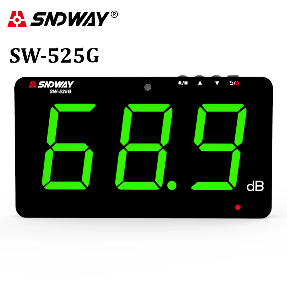 SNDWAY Digital Sound Level Meter 30~130db Decibel Meter Audio Measure Instrument Wall Hanging Noise Meter