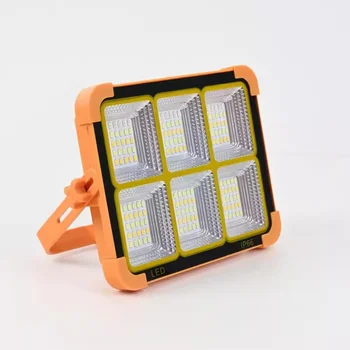 Outdoor Portable LED Solar Floodlight Rechargeable 500W Spotlight Lantern Suitable for Emergency Lighting Camping Searchlight