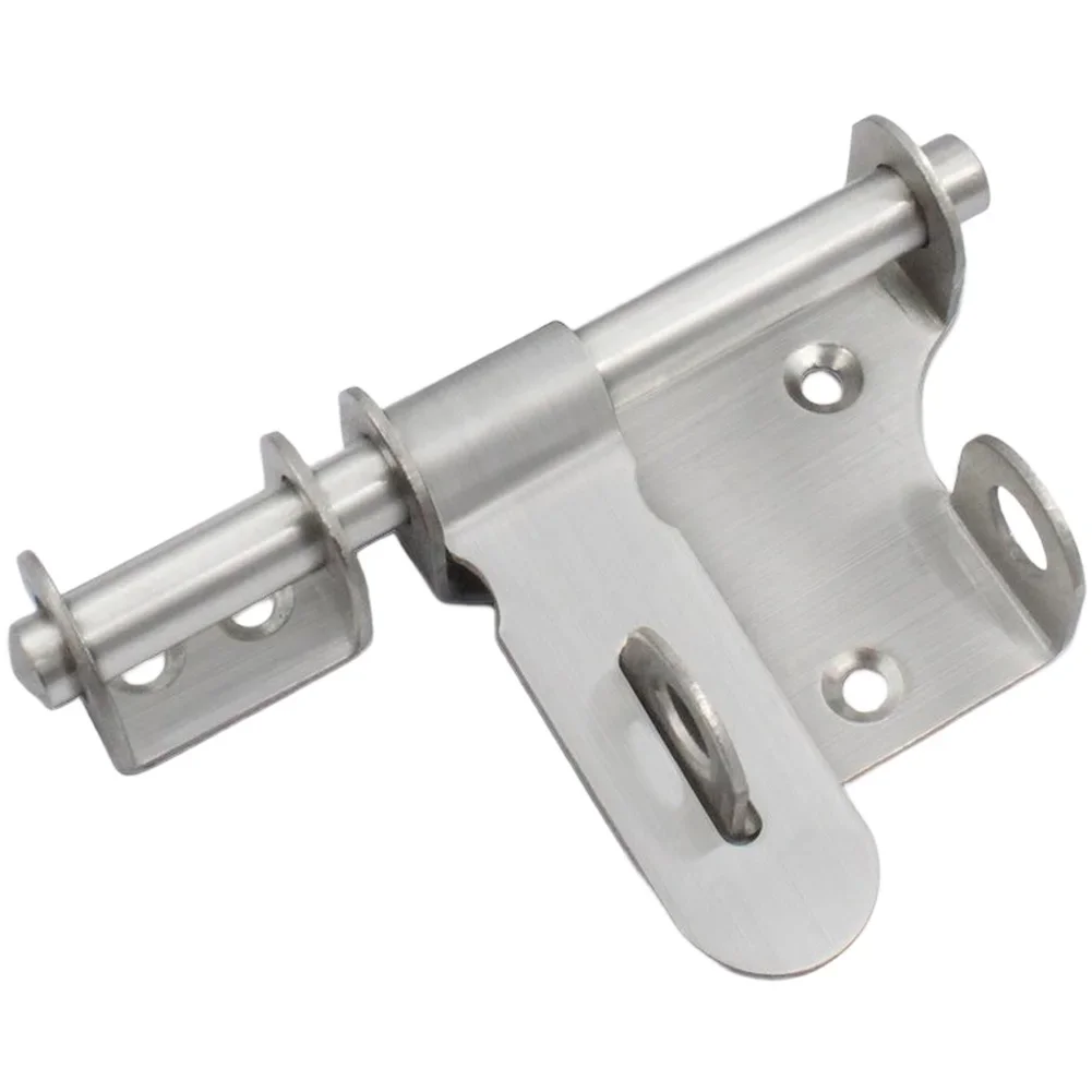 Sliding Door Bolt Lock For Wooden Doors And Garden Sheds Featuring Stainless Steel Material And Padlock Compatibility For Safety